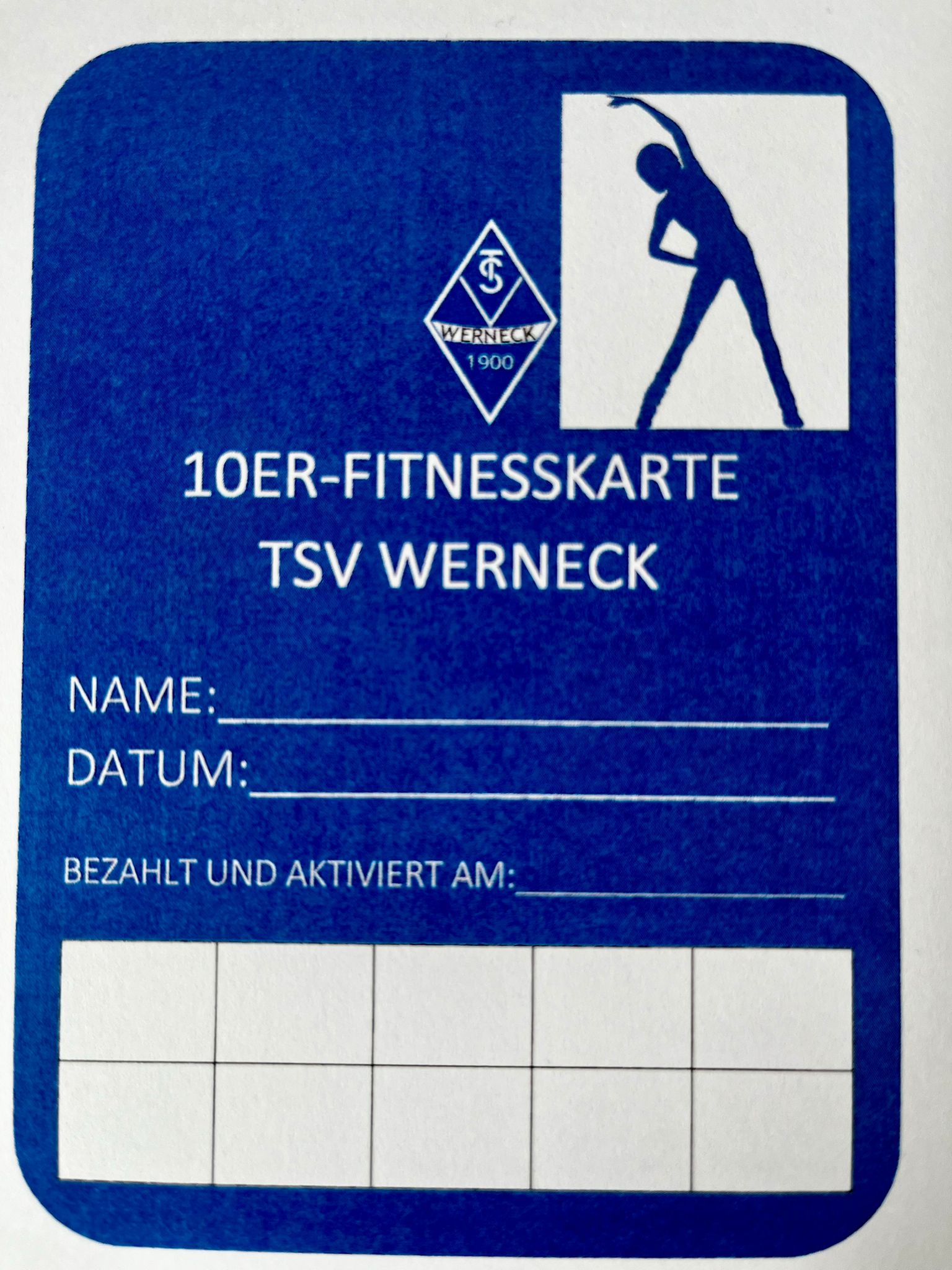 Fitness 10er Karte